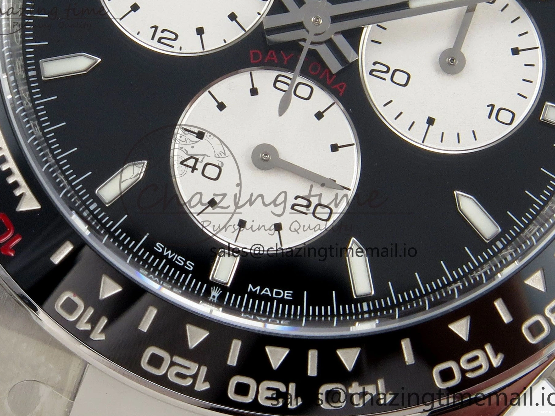 Dial 1:1 Daytona Bracelet Custom on Edition SS PPM4132 904L Le 126529 Modded Best  White Mans CLEAN Custom 0119